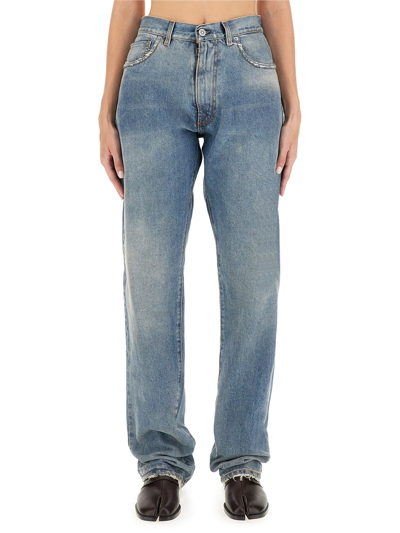 Maison Margiela Loose Fit Jeans In Denim