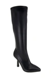 Bcbgeneration Isra Knee High Pointed Toe Boot In Black - Synthetic
