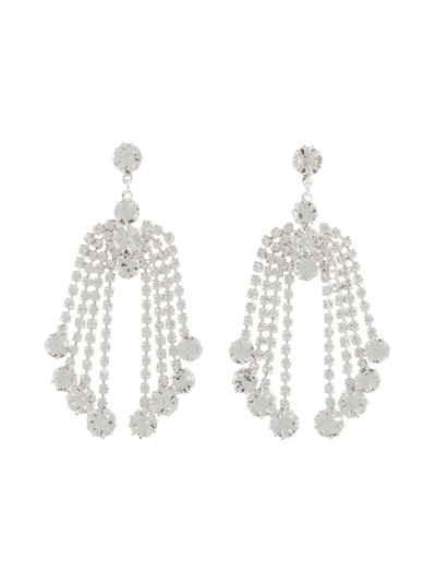 Magda Butrym Dangle Earrings With Crystals In Silver