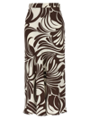 La Doublej Abstract-print Midiskirt In Multicolor