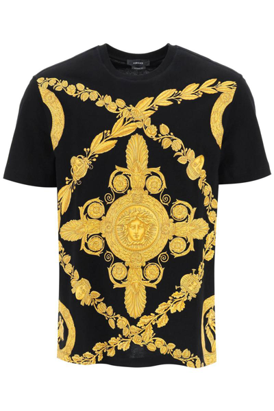 Versace Maschera Baroque T-shirt In Black
