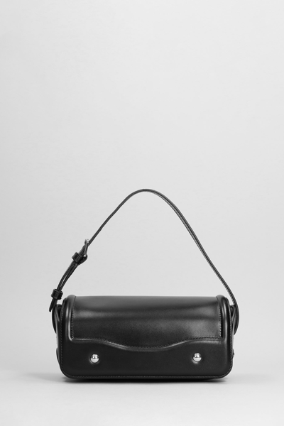 Lemaire Ransel Leather Shoulder Bag In Black