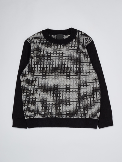 Givenchy Kids' Black Sweater For Boy With Logo