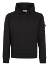 Stone Island Hooded Sweatshirt  In Black