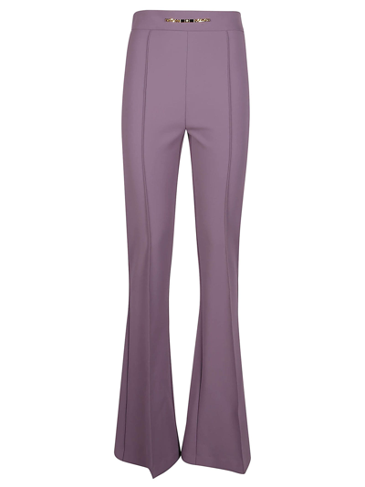 Elisabetta Franchi Essential Pant In Purple