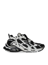 Balenciaga Men's Runner Mesh & Nylon Sneakers In White Black