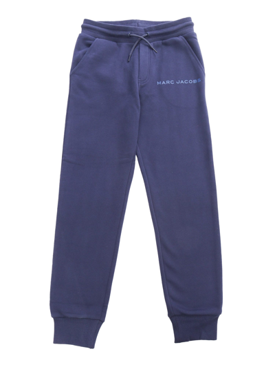 Little Marc Jacobs Kids' Track Pants In Blue