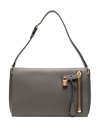 TOM FORD GREY ALIX MEDIUM LEATHER SHOULDER BAG