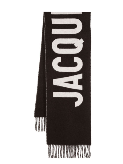 Jacquemus L'echarpe  Virgin-wool Scarf In Brown