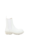 Bottega Veneta Fireman Chelsea Ankle Boot In Optic White
