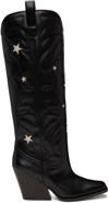 STELLA MCCARTNEY BLACK STAR COWBOY BOOTS