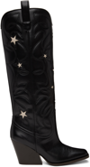Stella Mccartney Cloudy Cowboy Boot In 1041 Black/stone