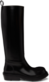 Bottega Veneta Patent Leather Knee-high Boots In 1000 Black