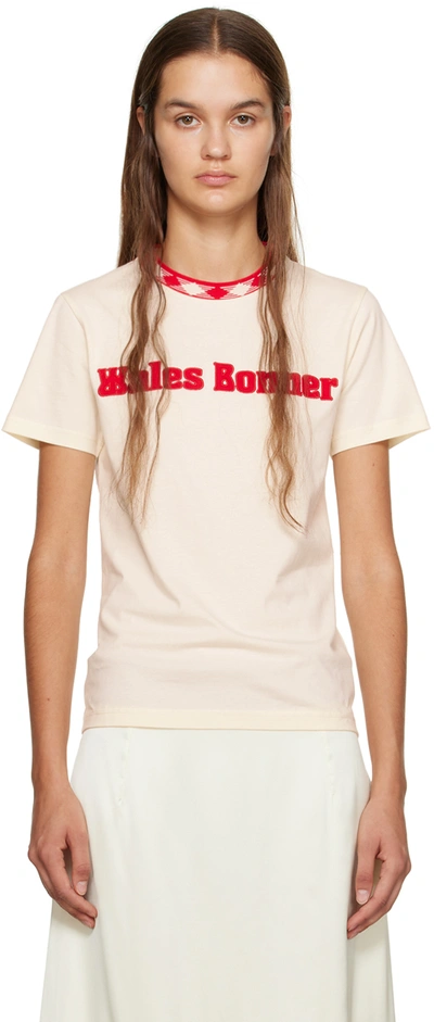 Wales Bonner Off-white Original T-shirt In Ivory