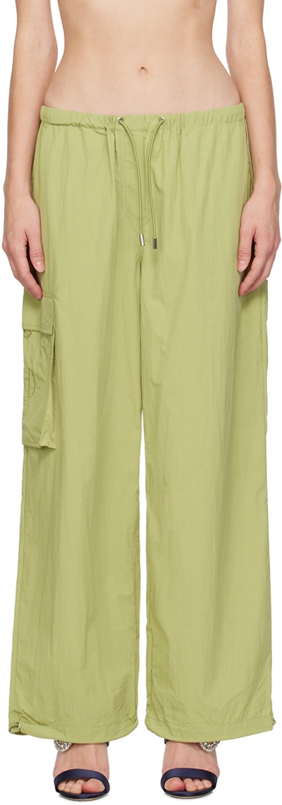 Saks Potts Green Esther Trousers In Olive Green