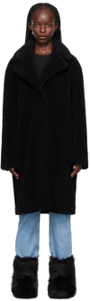 Stand Studio Black Camille Cocoon Coat In 89900 Black
