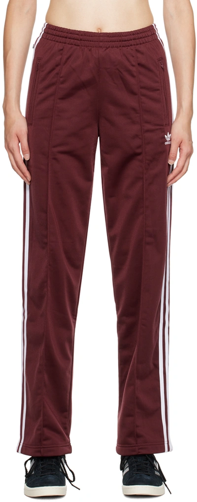 Adidas Originals Adicolor Classics Adibreak Trackpant Woman Pants Burgundy Size 12 Recycled Polyeste In Brown