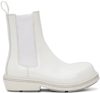 BOTTEGA VENETA WHITE FIREMAN CHELSEA BOOTS