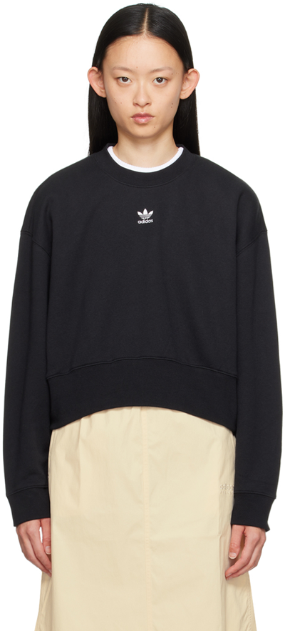 Adidas Originals Black Adicolor Essentials Sweatshirt