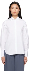 Mark Kenly Domino Tan Studio White Bertine Shirt In White