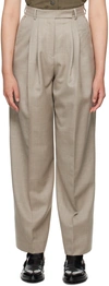Mark Kenly Domino Tan Studio Gray Pemma Trousers In Eucalyptus