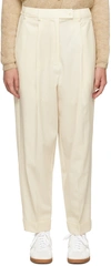 Cordera Off-white Tailoring Trousers In Ivory