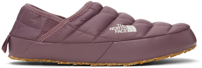 The North Face Purple Thermoball Traction V Mules In Dark Crimson