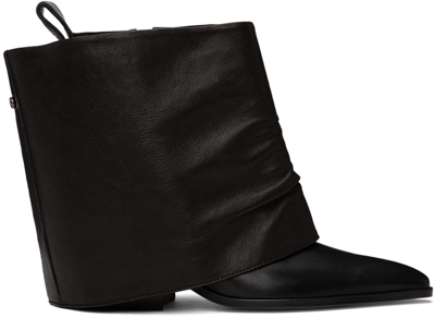 Open Yy Black Detachable Warmer Western Boots