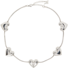 MARLAND BACKUS SILVER HEART STRING NECKLACE