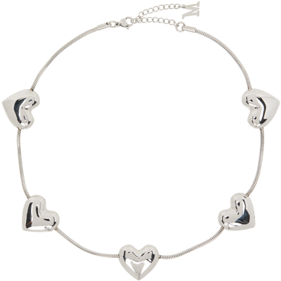Marland Backus Silver Heart String Necklace