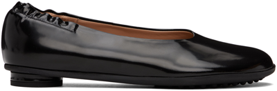 Bottega Veneta Black Atomic Ballerina Flats In 1000 Black