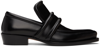 BOTTEGA VENETA BLACK SPADA LOAFERS