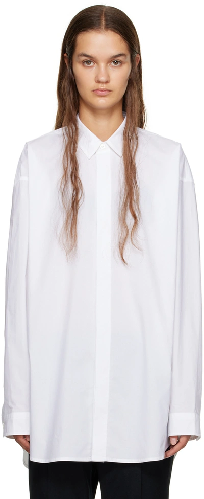 Sofie D'hoore Oversized Cotton Shirt In White
