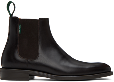 Ps By Paul Smith Brown Cedric Chelsea Boots In 66 Browns
