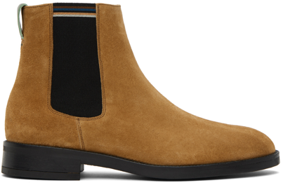 Paul Smith Brown Lansing Chelsea Boots In Browns