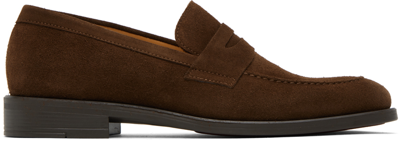 Ps By Paul Smith Almond-toe Loafers In Brown