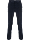 DONDUP LOW-RISE CORDUROY TAPERED TROUSERS