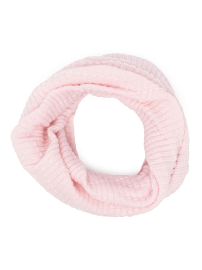 Barrie Ribbed-knit Cashmere Snood In Pink
