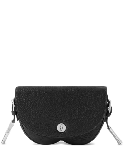 Burberry Luxurious Small Calf Grain Leather Black Satchel Handbag For Women