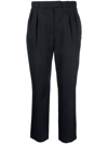 APC PLEATED CROPPED TROUSERS