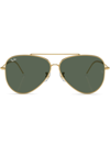 Ray Ban Aviator Reverse Pilot-frame Sunglasses In 001/vr Gold