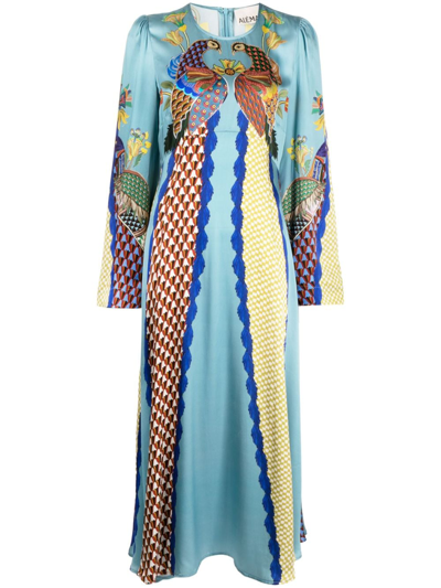 Alemais Gilly Flared Midi Dress In Multicoloured