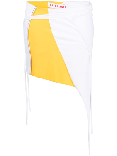 Ottolinger Deconstructed Mini Skirt In White