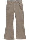 Frame Le Jane Crop Flare Leg Jeans In Brown