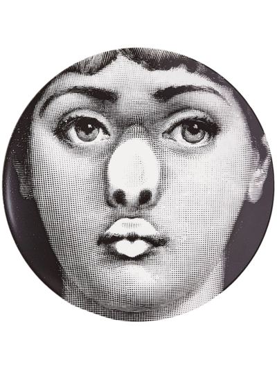 Fornasetti Tema E Variazioni N.254 Wall Plate In Black