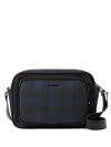 Burberry Paddy Check-pattern Messenger Bag In Blue