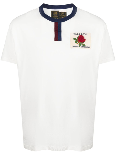 Polo Ralph Lauren Logo-patch Cotton T-shirt In White