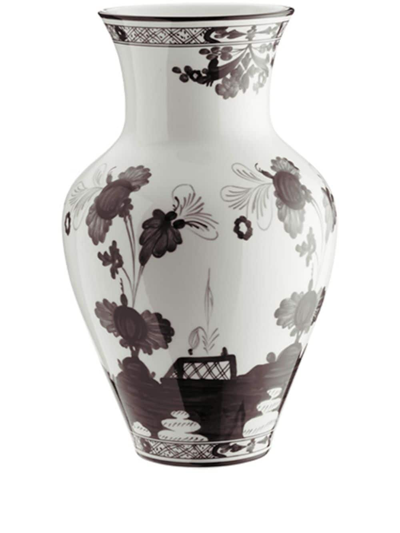 Ginori 1735 Ming Porcelain Vase In White