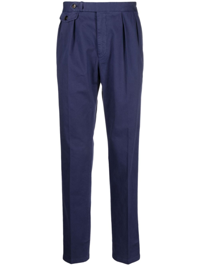 Polo Ralph Lauren Pleated Tailored Trousers In Blue