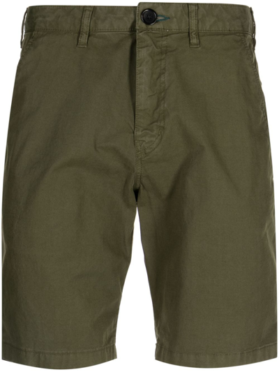 Ps By Paul Smith Organic-cotton Bermuda Shorts In Green